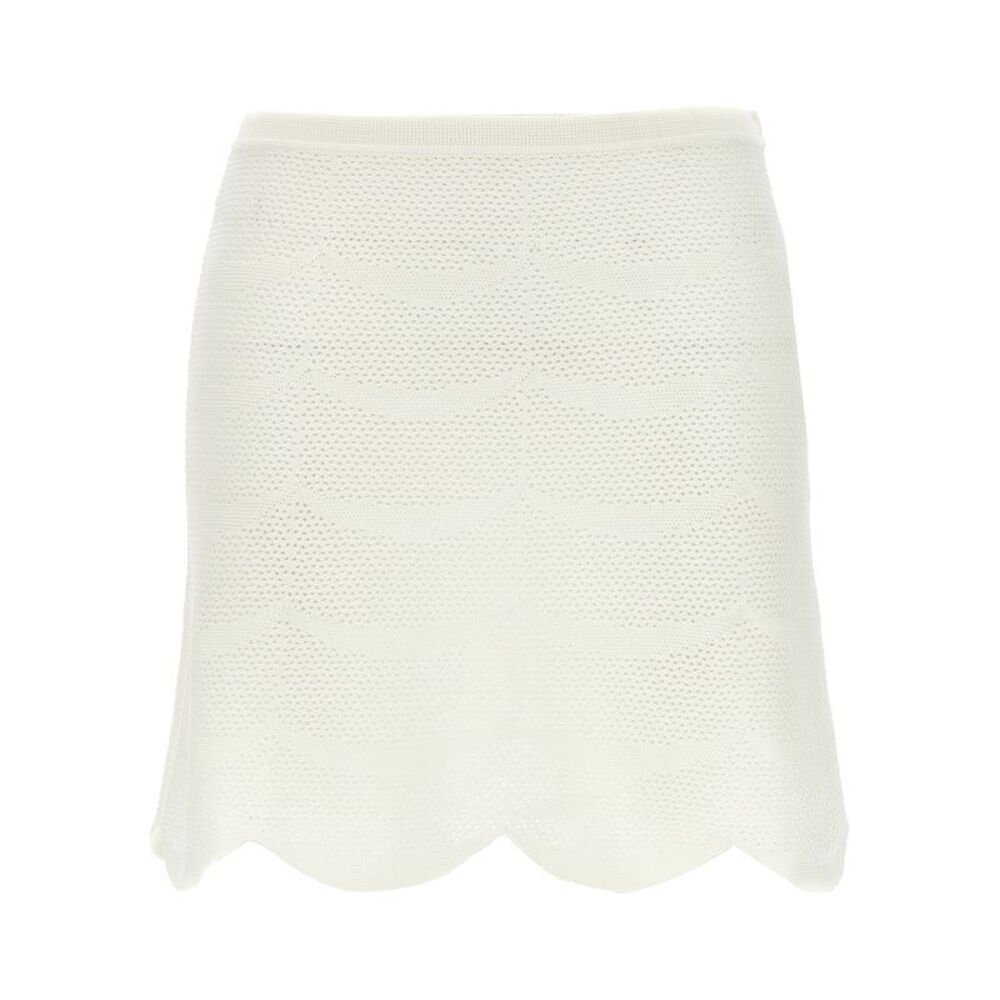 Tom Ford White Cotton Long Women's Skirt